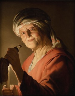 An Old Woman, 1623. Creator: Gerrit van Honthorst.