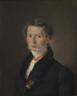 Mathias Friis von Irgens-Bergh, Danish Chargé d'Affaires in Dresden, 1824. Creator: Christian Albrecht Jensen.