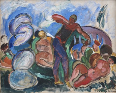 Composition with Figures, 1916. Creator: Jens Adolf Emil Jerichau.