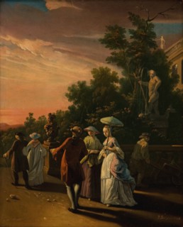 Promenading in a Park, 1764. Creator: Jens Juel.