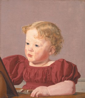 Ida Thiele, the future Mrs Wilde, as a Child, 1832. Creator: Christen Købke.