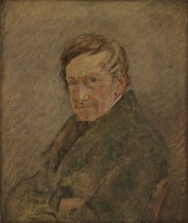 Portrait of the Animal Painter C.D. Gebauer, 1829. Creator: Christen Købke.