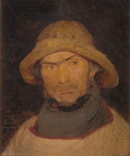 Portrait of a fisherman from Hornbæk, 1875. Creator: Peder Severin Kroyer.
