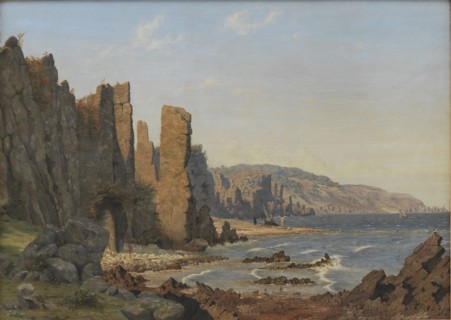 A Rocky Coast. Ro, Bornholm, 1843. Creator: Vilhelm Kyhn.
