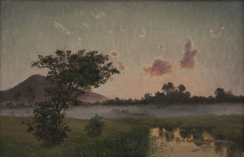 A Summer's Evening near Ry, 1873. Creator: Vilhelm Kyhn.