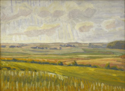 Asminderup backs towards the light, 1924. Creator: Niels Larsen Stevns.
