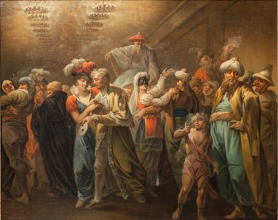 Masquerade. Intermedium; Holberg Gallery. Scenes from Ludvig Holberg's comedies, 1813. Creator: Christian August Lorentzen.