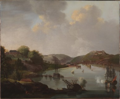 View of Frederikshald, Norway, 1790-1799. Creator: Christian August Lorentzen.