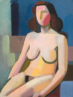 Seated Female Nude, 1940. Creator: Vilhelm Lundstrom.
