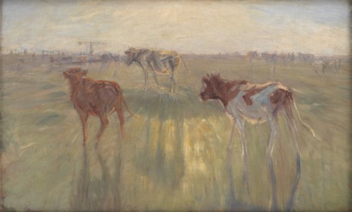 Cattle Seen against the Sun on the Island of Saltholm, 1892. Creator: Theodor Esbern Philipsen.