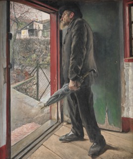 Has it Stopped Raining?;Looking Out for the Weather, 1922. Creator: Laurits Andersen Ring.