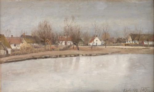 The Village Pond at Ring, Zealand, 1890. Creator: Laurits Andersen Ring.