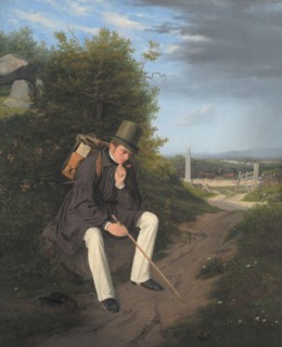 An Artist Resting by the Roadside, 1832. Creator: Jorgen Pedersen Roed.