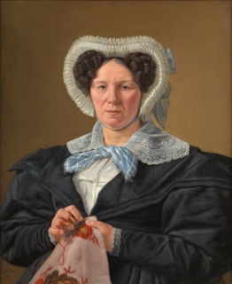 The Artist's Mother, Frederikke Eleonore Cathrine Rorbye, née Stockfleth, 1834. Creator: Martinus Rorbye.