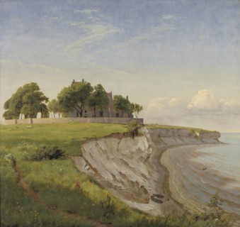 Hojerup Church on the Cliffs of Stevns, Zealand, 1842. Creator: Peter Christian Thamsen Skovgaard.