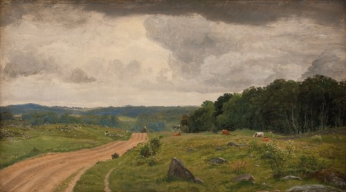 Landscape at Kongens Moller, Sealand. Afternoon Light;View from the Region around Kongens Moller. Af Creator: Peter Christian Thamsen Skovgaard.