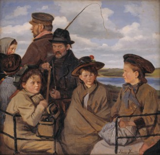 In the day car. The artist's nephew, 1898-1902. Creator: Hans Smidth.