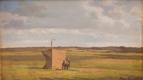 The Artist's Shelter on the Moors in Jutland, 1908-1911. Creator: Hans Smidth.
