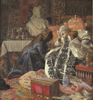 The Death of Queen Sophie Amalie, 1882. Creator: Kristian Zahrtmann.