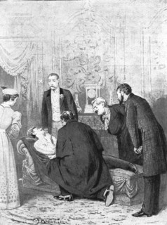 ''Scenes now being acted in the London Theatres; "The American" at the Opera Comique Theatre', 1891. Creator: Edward Frederick Brewtnall.