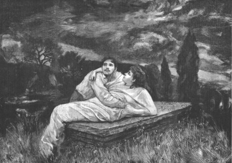 '"Tess of the D'Urbervilles", By Thomas Hardy; "They reached the cloister-garth, where were...', 189 Creator: Hubert von Herkomer.