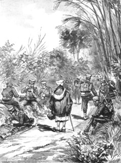 'The Manoeuvres of the Japanese Army before His Majesty the Mikado; Japanese Guardsmen...', 1891. Creator: Unknown.