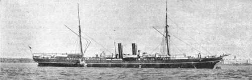 'The Royal Mail Steamer," Moselle," which struck on a reef near Colon and became a Total..., 1891. Creator: Unknown.