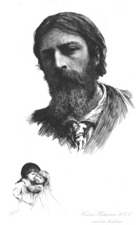 'Hubert Herkomer, Esq., A.R.A. and his Children, after himself'., 1879, c1880-83. Creator: Hubert von Herkomer.