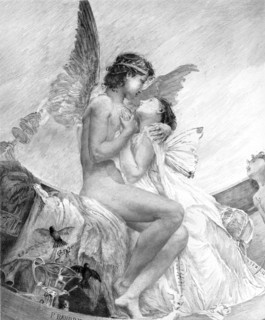 'Psyche', after Paul Jacques Aime Baudry', c1880-83. Creator: Champollion.