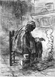 'The Hearth', after Josef Israels', c1880-83. Creator: Jozef Israels.