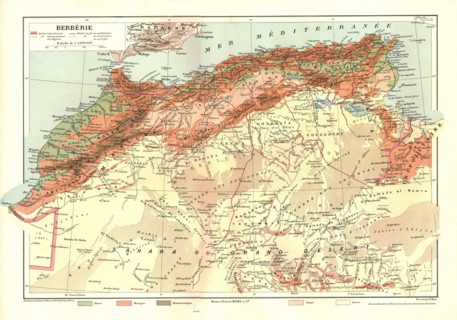 ''Relief Map of Berberie', 1914. Creator: Unknown.
