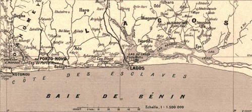 ''Chapelet lagunaire du golfe de Guinee; L'Ouest Africain', 1914. Creator: Unknown.