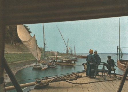 ''Les berges du Nil a Ouadi-Halfa; Le Nord-Est Africain', 1914. Creator: Jules Gervais-Courtellemont.