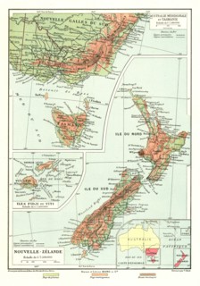 'Australie Meridionale et Tasmanie. Iles Fidji ou Viti. Nouvelle- Zelande; Les Terres Du..., 1914. Creator: Unknown.