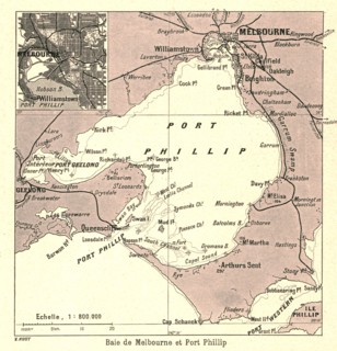 ''Baie de Melbourne et Port Phillip; Les Terres Du Pacifique', 1914. Creator: Unknown.