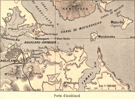''Ports d'Auckland; Les Terres Du Pacifique', 1914. Creator: Unknown.
