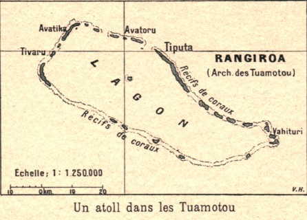 ''Un atoll dans les Tuamotou; Les Terres Du Pacifique', 1914. Creator: Unknown.