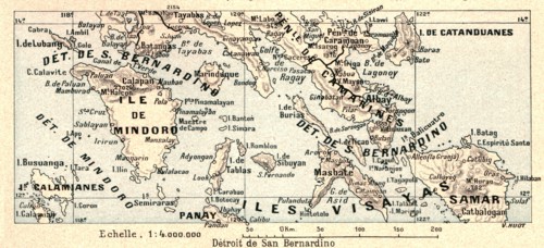 ''Detroit de San Bernardino; Les Terres Du Pacifique', 1914. Creator: Unknown.