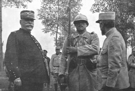 'Les heros de la Somme; un "heros du fortin de Beausejour" Mathieu Jouy', 1916 Creator: Unknown.