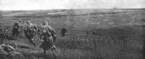 'Les deux batailles: Verdun et la Somme; Le premier bond au Nord de la Somme', 1916. Creator: Unknown.