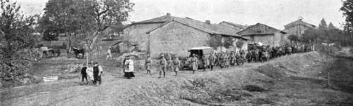 'La mort de Brindejonc des Moulinais; Obseques militaires dans un village du front', 1916 Creator: Unknown.