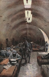 'Verdun; La citadelle de Verdun: les casemates', 1916. Creator: Francois Flameng.
