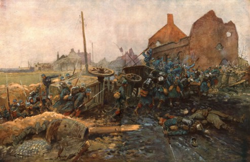 ''L'Assaut de Vermelles', 1914. Creator: Georges Bertin Scott.