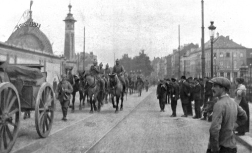 'Les Allemands a Bruxelles', 1914. Creator: Unknown.
