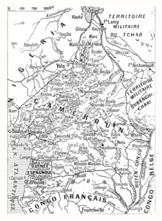 'Le Cameroun Francais; Carte du Cameroun franco-britannique', 1916. Creator: Unknown.