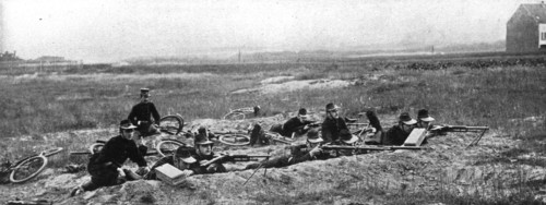 'Le combat de Haelen', 1914. Creator: Montigny.