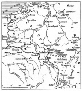 'Du front a Essen. -- Les noms soulignes sont ceux de points bombardes par nos escadrilles', 1916. Creator: Unknown.