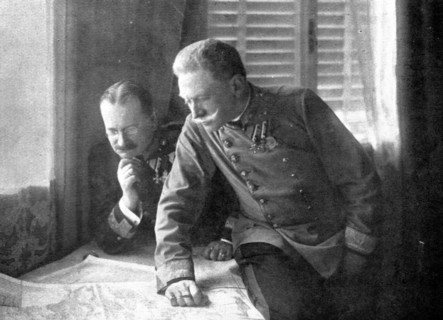 ''Les Premiers coups de canon; Le General Conrad de Hotzendorf', 1914. Creator: S Chernov.