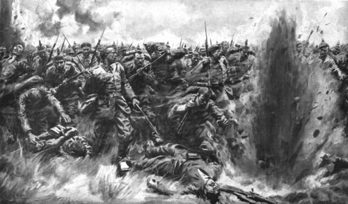 ''Des Hauts-de-Meuse a l'Aisne; Une attaque massive allemande sur le front britannique', 1914.. Creator: Unknown.