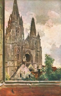 ''Soissons; Les ruines de Saint-Jean-des-Vignes, a Soissons', 1915. Creator: Francois Flameng.